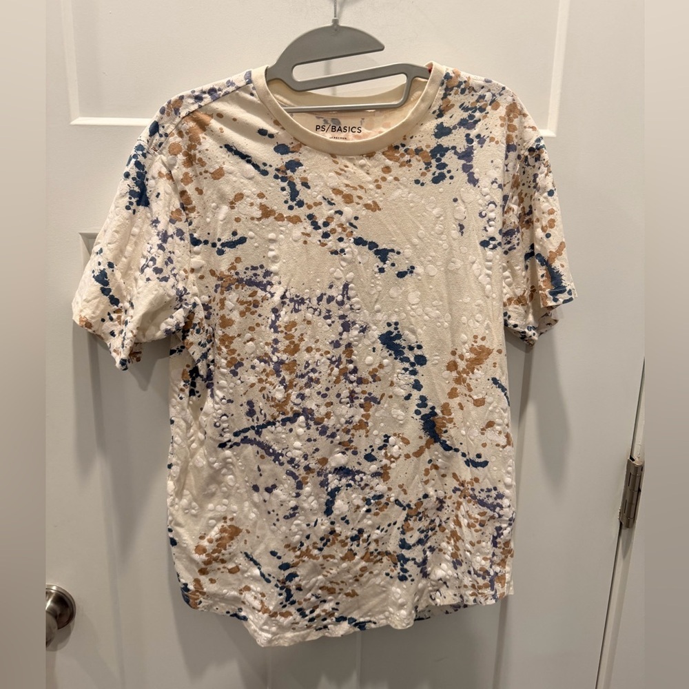 PS/Basics PacSun Paint Splatter Tee | Scallop Fit | Size S